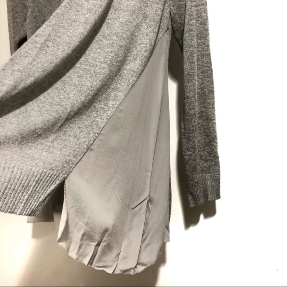 Eileen Fisher Open Linen Silk Panel Cardigan - Picture 5 of 9